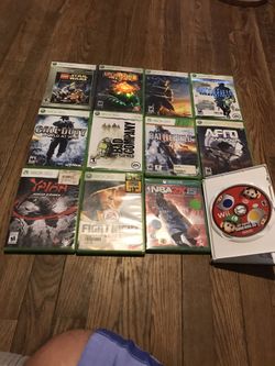 Nintendo Wii Xbox one 360 game lot lego star wars afro samurai fight night yaiba ninja gaiden z battlefield halo call of duty bio shock super mario b