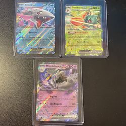 3 Pokemon Ex  Cards 
