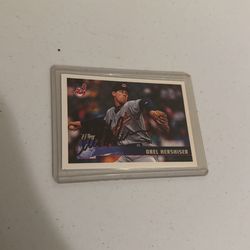 1996 Topps Orel Hershiser #40 Auto