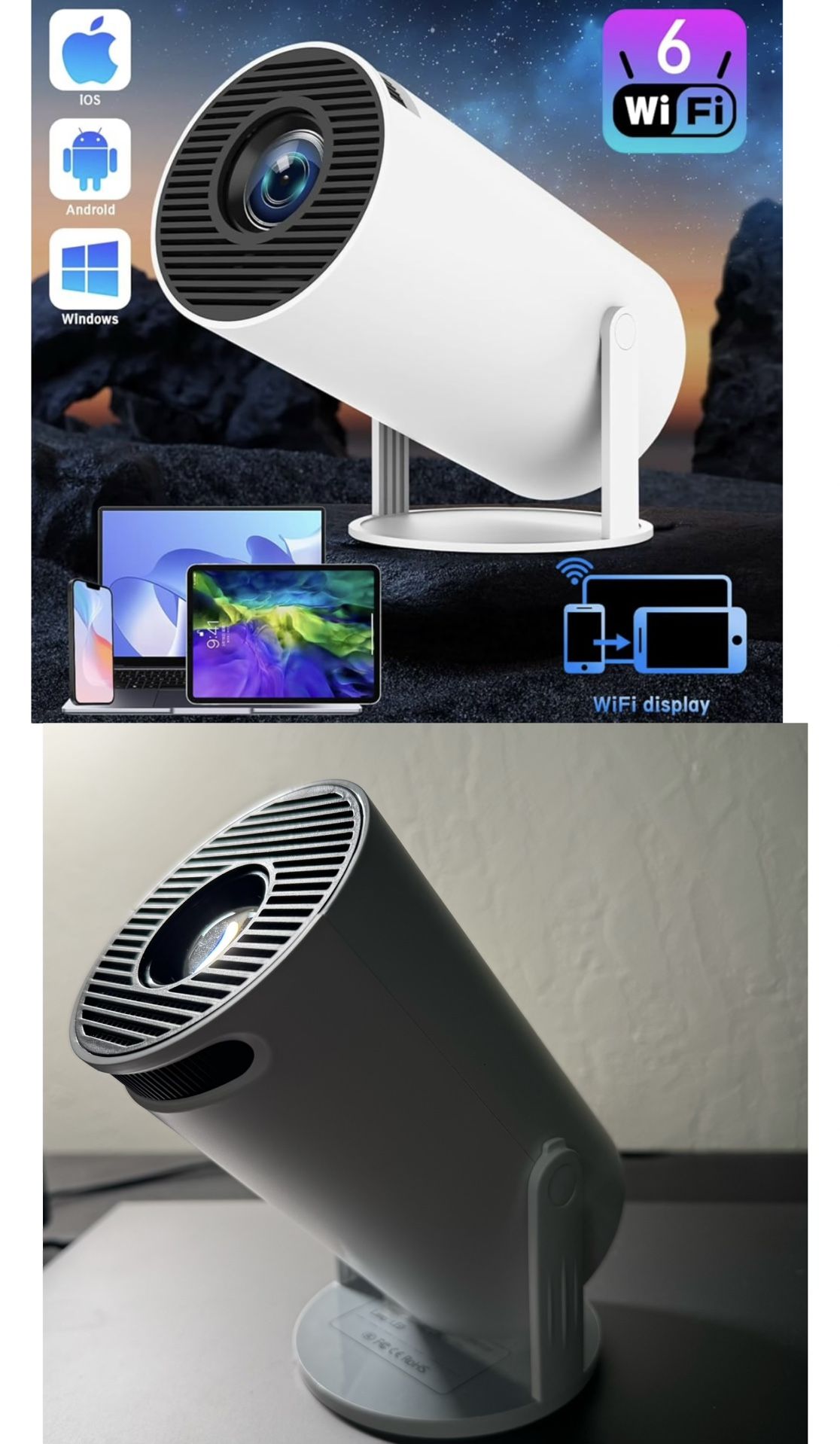 📽🔥 HY300 PRO Projector — Open Box, Used Once! 🔥📽