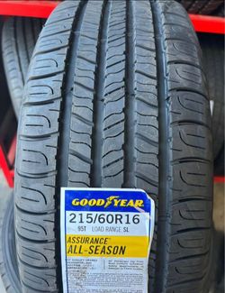 215/60R16 Goodyear A/S Set Of 4 New Tires
