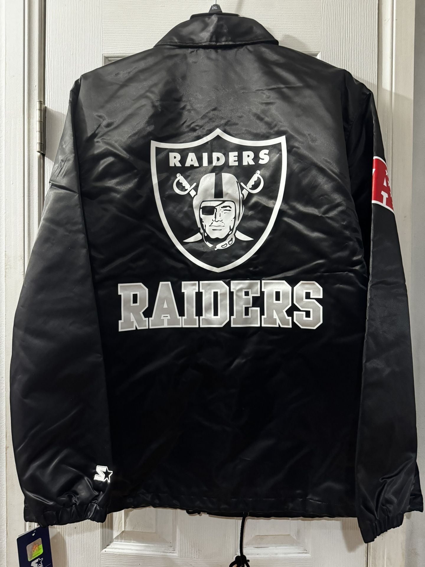 Raiders Starter Jacket Coaches Rain Coat New With Tags Size 2XL