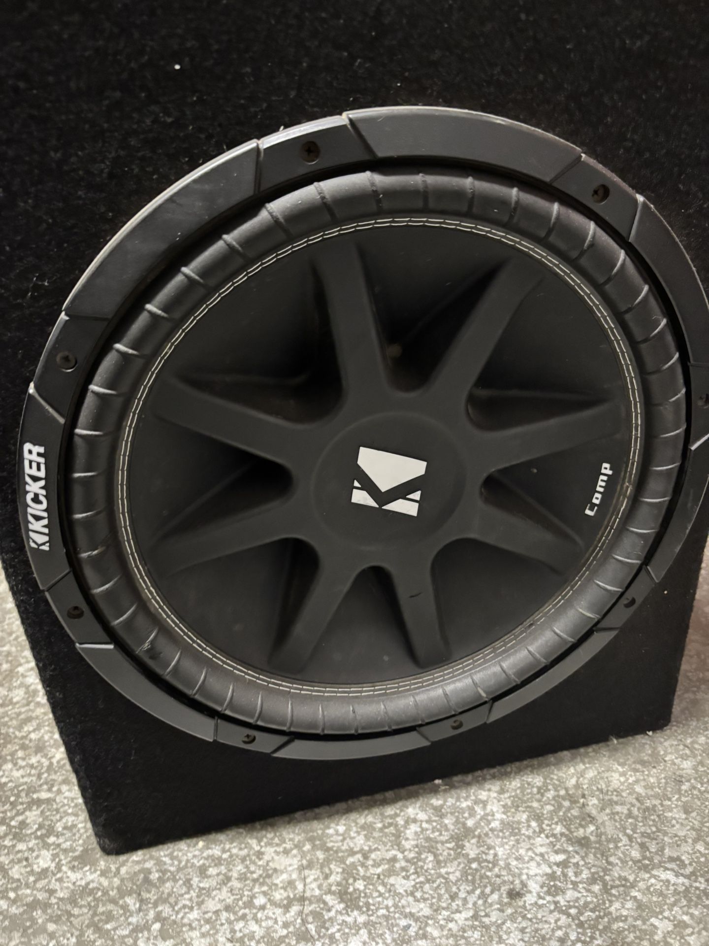 Kicker 15” Woofer And Ironic Amp