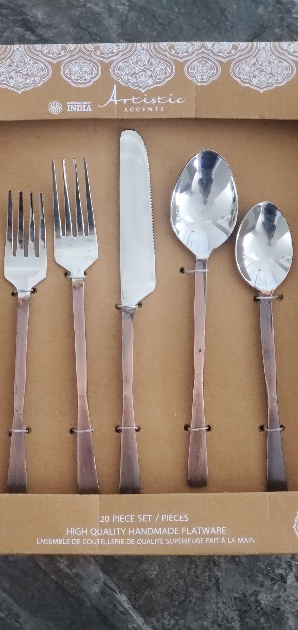 NEW flatware, 20 pieces, forks, knives, spoons, teaspoons