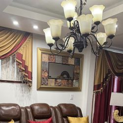 Living room ceiling chandelier