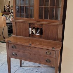 Antique Writing Desk Hutch 