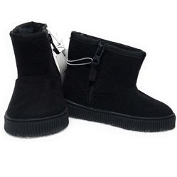 Cat & Jack Toddler Arlo Zipper Winter Shearling Style Boots - Botas con cremallera