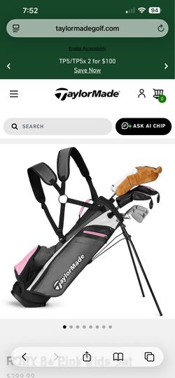 Rory TaylorMade Junior Golf Club Set Pink - 8+ Used Once