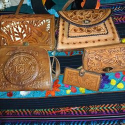 VINTAGE mexican handbags and wallet
