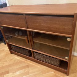 Teak Cabinet or Sideboard or TV Entertainment Stand   - Unique And Beautiful 