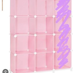 Brand New Pink Cubical Organizer 8cubes