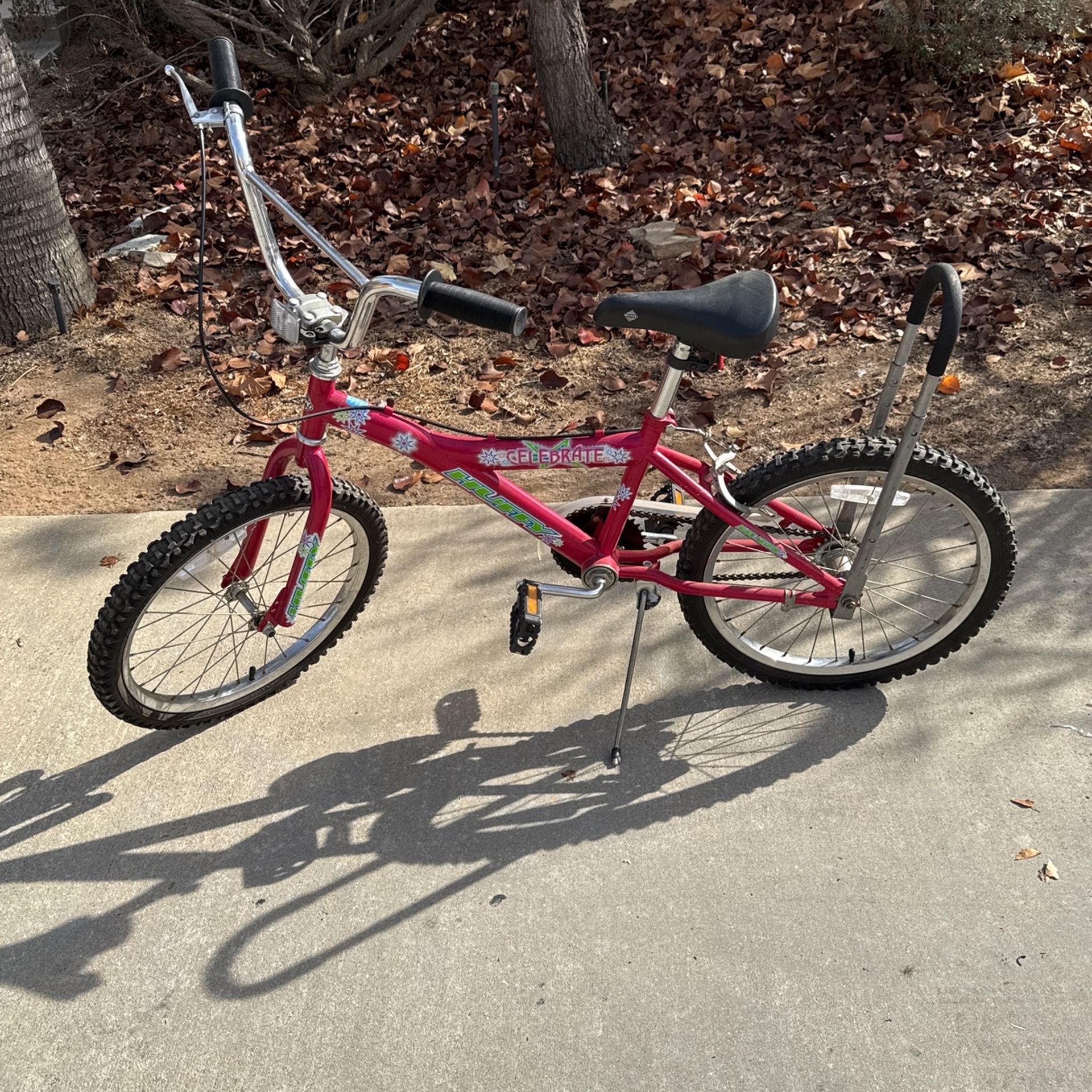 Girls Pink Bike, Huffy, 18”