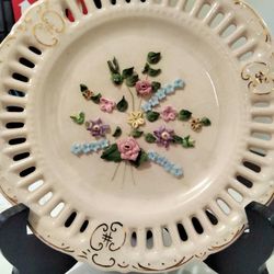 Vintage Small Plate Floral