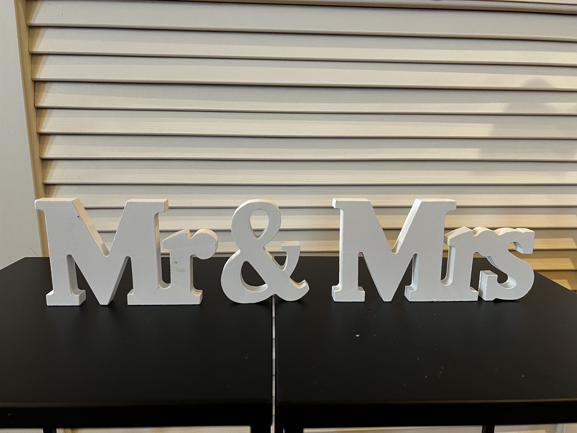 Mr & Mrs Wooden Block Letters | Wedding Decor