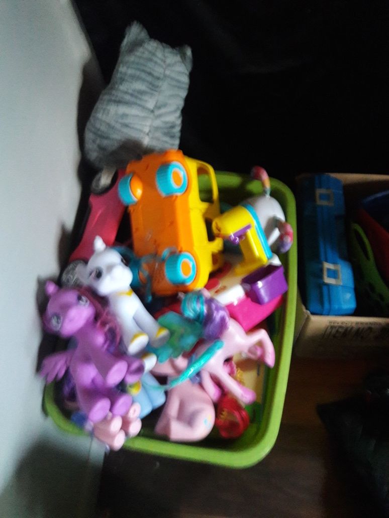 A box of toys