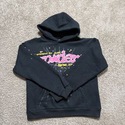 Brand new Sp5der hoodie black and pink size M