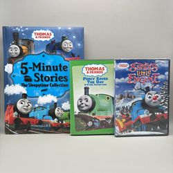 Thomas & Friends Bundle • Santa's Little Engine (NEW) + Percy DVD + Bedtime Book