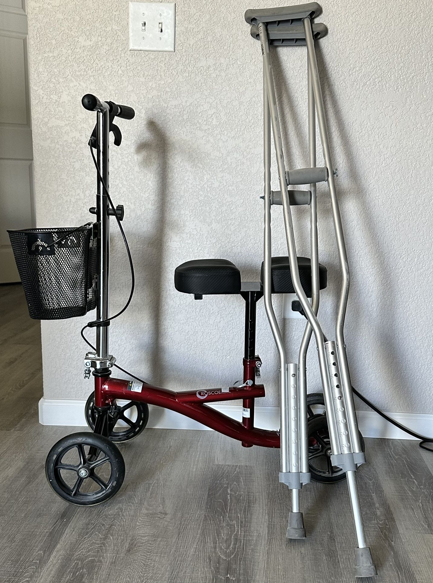 Knee Scooter And Crutches