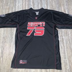 Black NFL NBA MLB vintage starter black ESPN football jersey (Size- Large) BRAND NEW- $30