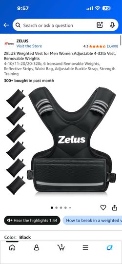 Weighted vest