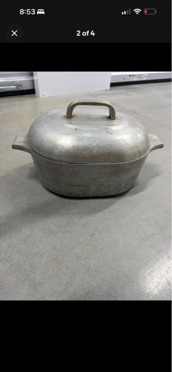 Vintage Aluminum Dutch Oven with Lid