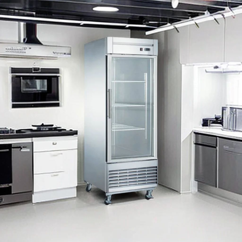 Commercial Class Door Reach-in Refrigerator | 28” 1-Door Glass ETL | Free Shipping | Up To 5-Year Warranty