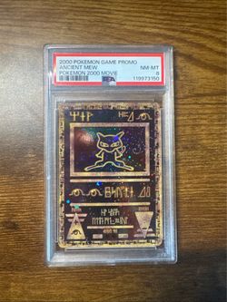 PSA 8 ancient mew 2000 promo pokémon card