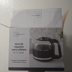 New Open Box 12 Cup Replacment Coffee Carafe - Mainstays
