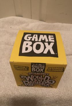 Justin & Dave awesome would you rather? Game box
