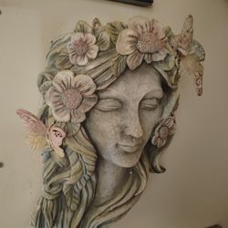 Plant Statue Face 
