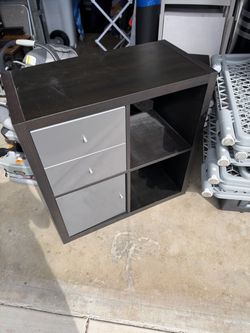 2 x 2 IKEA Expedit Bookshelf with drawers and door