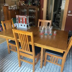 Oak Dining Room Table And Chairs