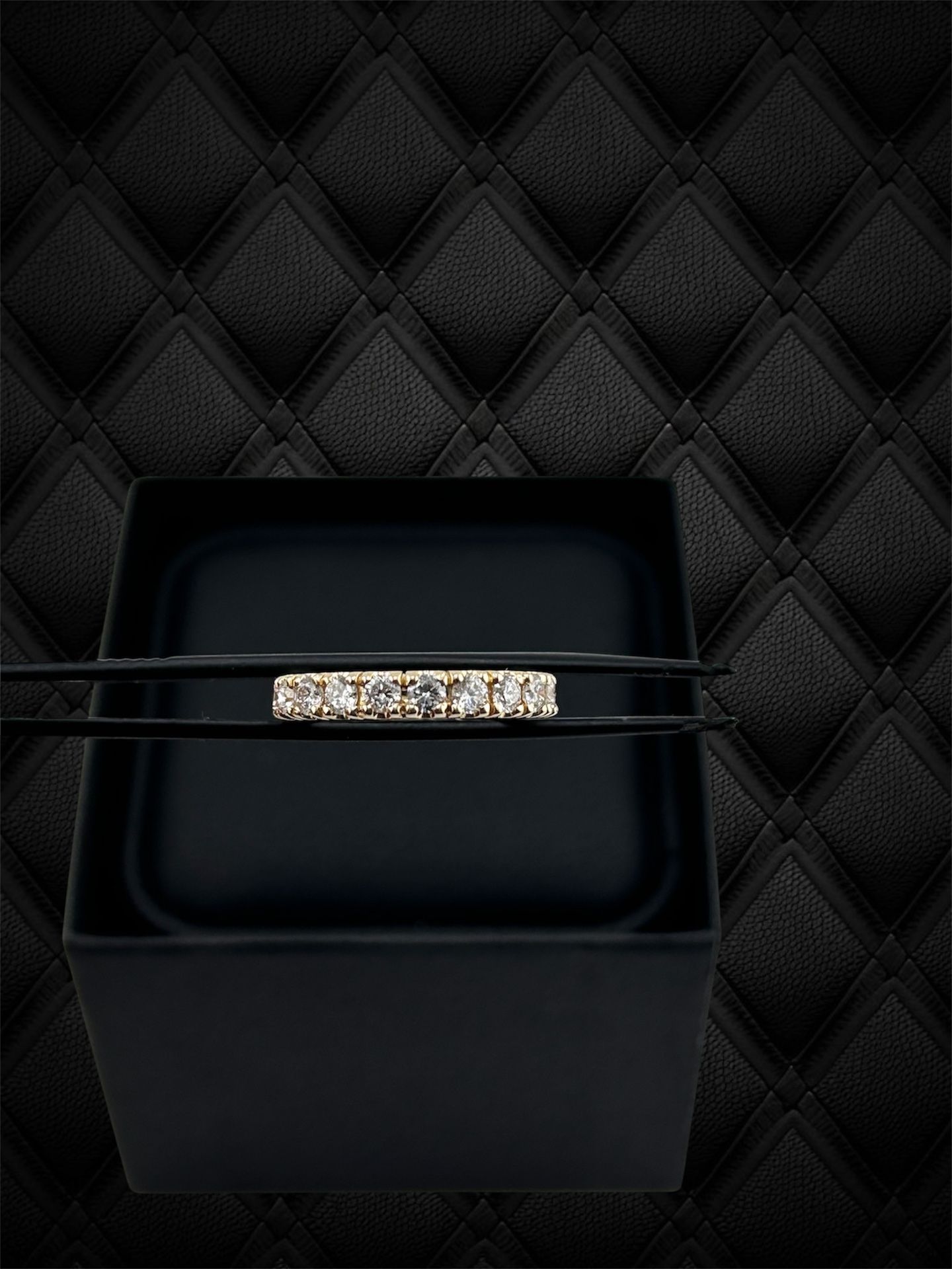 14k Yellow Gold Lab grown Diamond Band