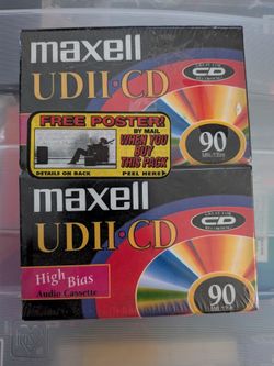 Maxell UDII Cd 90 MIN /135m (2-Pack).  (#0807)