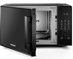 Chefman Countertop Microwave Oven 1.1 Cu. Ft., 1000 Watts with 10 Power Levels, 6 Cooking Presets with One-Touch