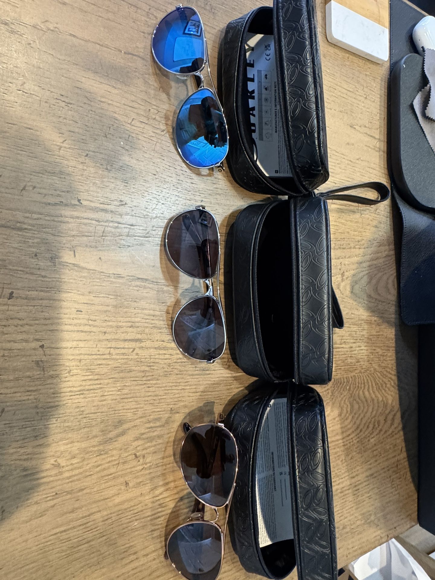 3 Pair Oakley Feedback Sunglasses 