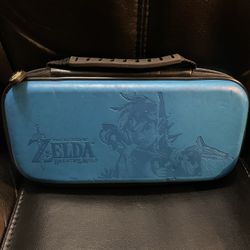 The Legend of Zelda Breath of the Wild Nintendo Switch Carrying Travel Case Blue