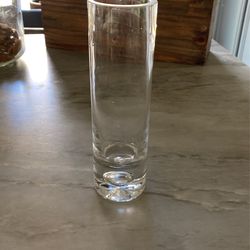 Krosno Poland Suspended Glass Bubble Tall Bud Vase
