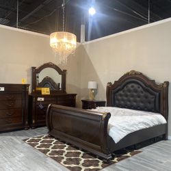 King Bedroom Set Available In Queen !  $99 DOWN! 475$ - A Month
