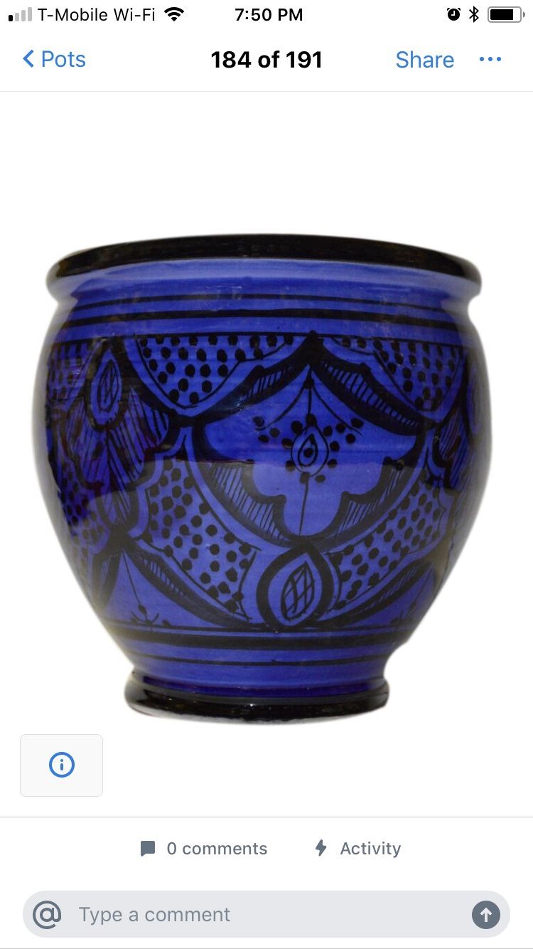 Moroccan Spanish Planters Flower Pots