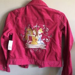 Girls Disney Corduroy Pink Jacket