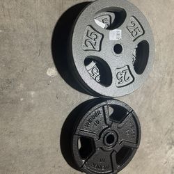 Standard Weight Plates And Barbell