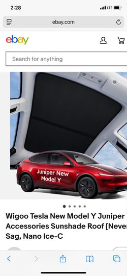 Tesla sunroof cover