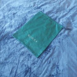 Large Dark Green Drawstring Gucci Bag