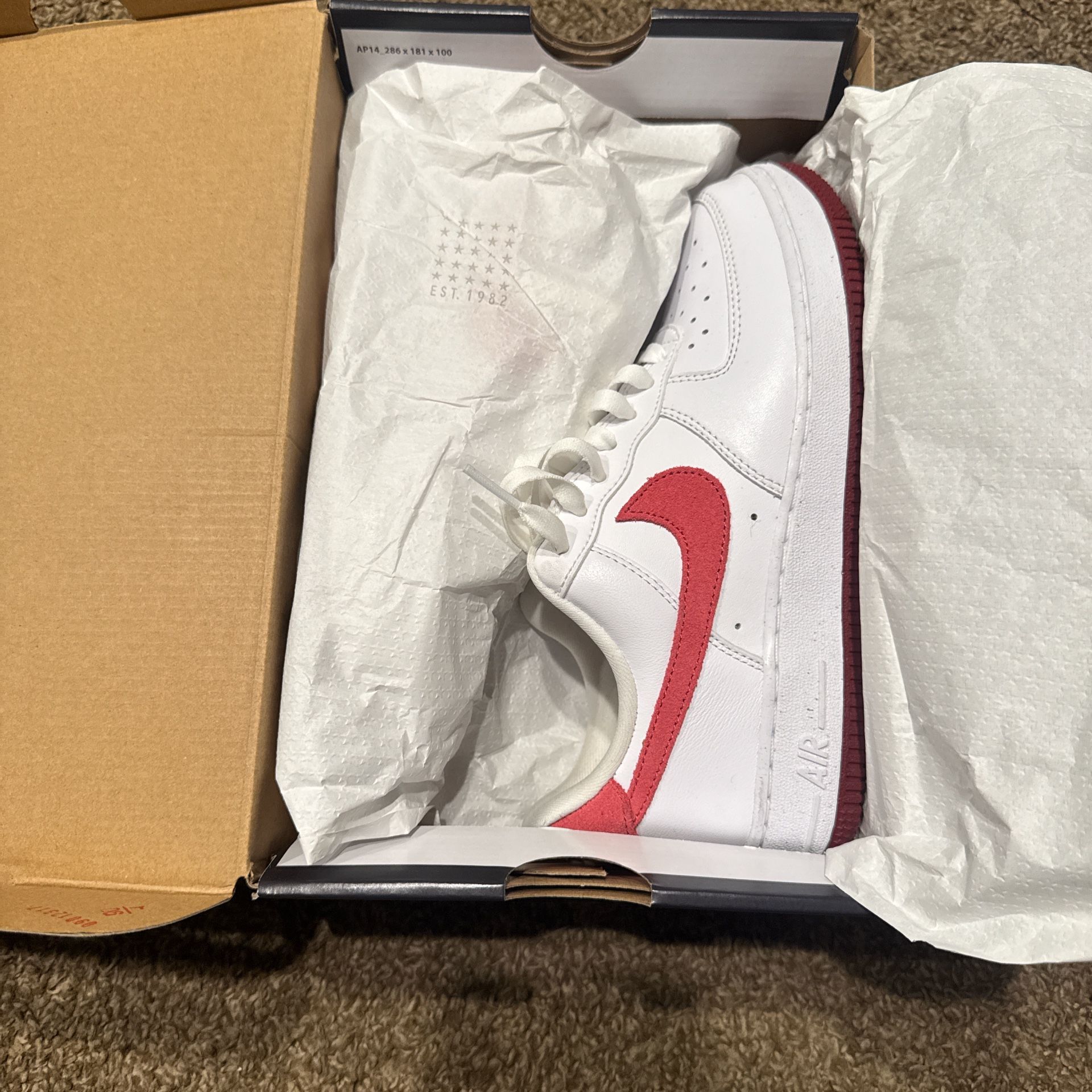 Nike Air Force 1 ’07 White/Adobe – Size 6.5 – Worn Twice