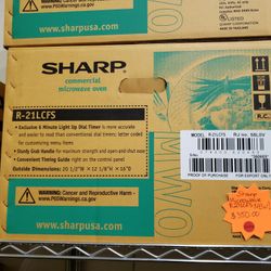 New Sharp R-21LCFS Microwave Oven 