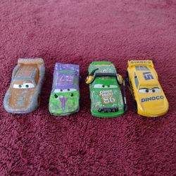Disney Pixar diecast cars set of 4