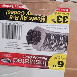 insulated 6" flexible duct 