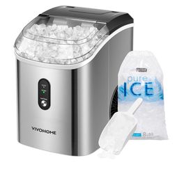VIVOHOME Countertop Nugget Ice Maker – Like New – Manual & Scoop Included