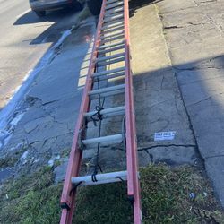 Escalera de 32 pies de fibra de vidrio perfectas, condiciones muy barata